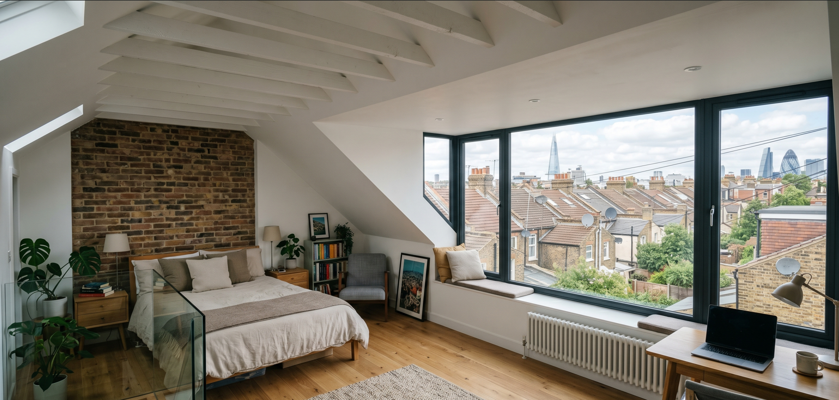 Loft conversion with dormer